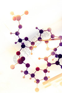 科学分子DNA模型结构企业协同工作概念图片
