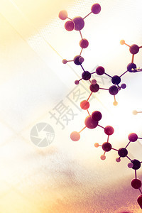 科学分子DNA模型结构企业协同工作概念图片