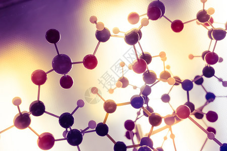 科学分子DNA模型结构企业协同工作概念图片