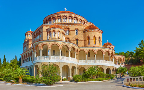 希腊Aegina岛AgiosNektarios圣Nectarios教堂图片