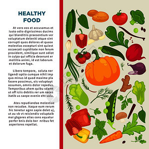 有机蔬菜食品海报图片