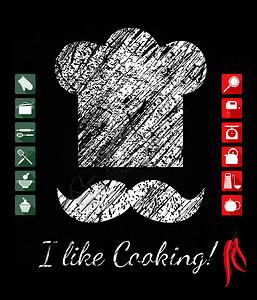 厨房厨师图标图片