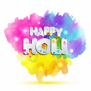 Holi春节颜色矢量设计元素和标志holi可用于横幅邀请函和贺卡春节颜色矢量设计元素和签名图片
