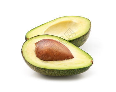 Avocado孤立在白色背景上图片