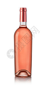 白背景上孤立的玫瑰葡萄酒瓶玫瑰葡萄酒瓶图片