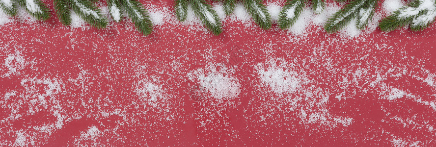 圣诞节季日小费上面满红背景雪花图片