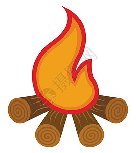 海边自然天空插画-海边自然天空卡通-秋天落地奖章和叶子组成秋天的