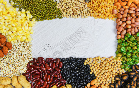 各种豆类混合种植天然健康食品以作为烹饪原料的豆类农业图片