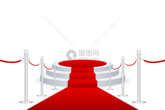 颁奖仪式的阶段红地毯粉末聚光灯焦点矢量图示颁奖仪式的阶段矢量图示图片