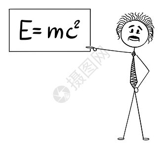 火柴人爱因斯坦与质能方程图片