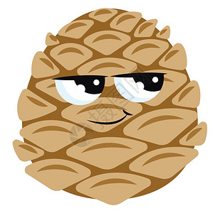 松果菊插画-松果菊卡通-用圆圈制成的白色背景花朵插图-摄图网