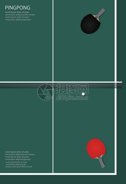 PingpongPatongPosters模板矢量插图图片