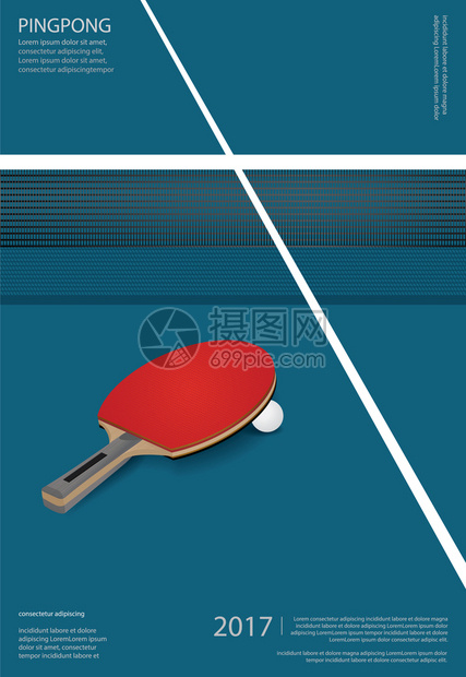 PingpongPatongPosters模板矢量插图图片