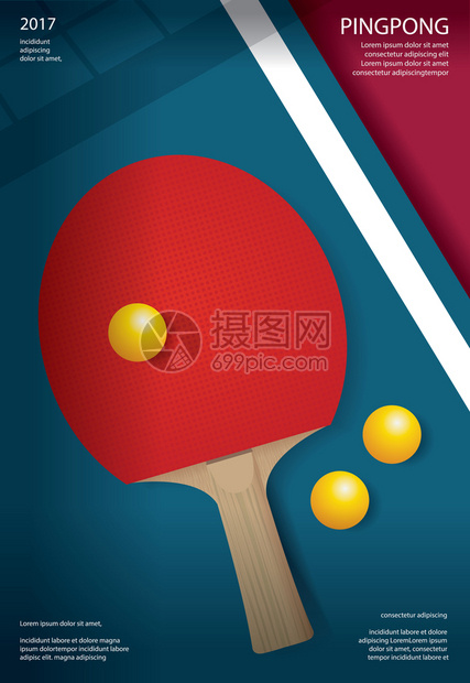 PingpongPatongPosters模板矢量插图图片