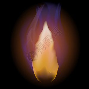 火焰孤立于黑色背景上热红火和黄燃烧上面有喷发的Embers火焰孤立于黑色背景上热红火和黄燃烧上面有喷发的Embers图片