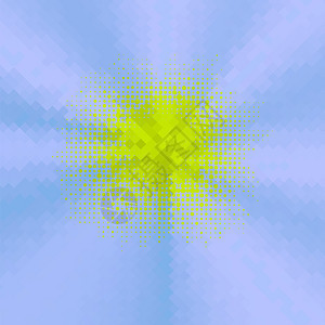 黄色蓝光反射半调风格背景包括太阳射线流行艺术设计纹理星际爆炸模板黄色蓝光反射半调风格背景太阳射线图片