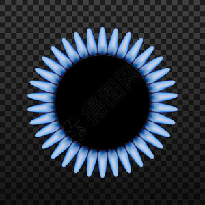 黑底有蓝火焰的燃气器环矢量库存说明黑底有蓝火焰的燃气器环矢量库存说明图片