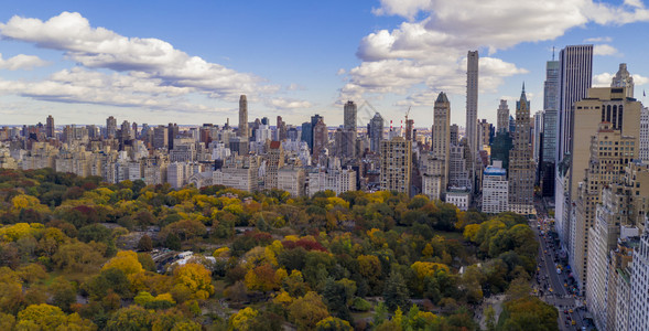 中央公园是纽约曼哈顿市中心图片
