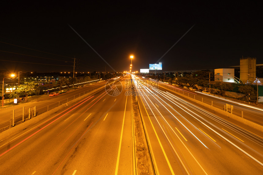 泰国曼谷高速公路夜景图片