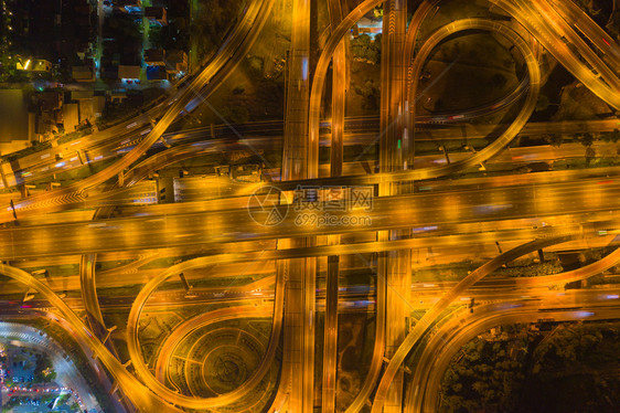 曼谷环形高架空中视图图片
