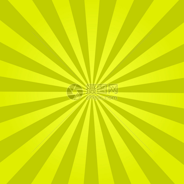 彩色射线反转抽象设计模板带有用于装饰设计的黄色背景
