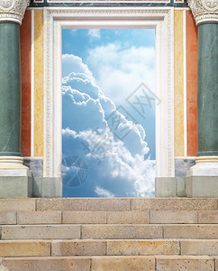 天堂之门概念设计神与宗教的场景图片