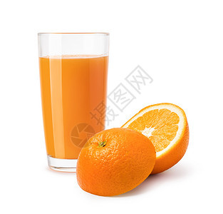 橙汁杯在白色背景上隔绝橙汁杯图片