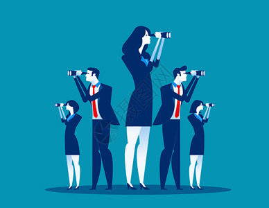 愿景插画_ 愿景卡通_ 愿景插图_手绘_板绘_摄图网