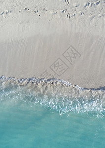 马尔代夫和热带海滩的美丽空中景象图片