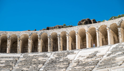 Aspendos古希腊城AspendosAmphiptheaterAntalya土耳其剧院图片
