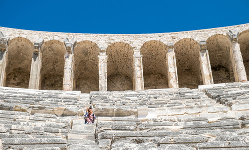 Aspendos古希腊城AspendosAmphiptheaterAntalya土耳其剧院图片