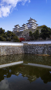 秋天在喜木吉城堡秋天在日本的喜木济图片