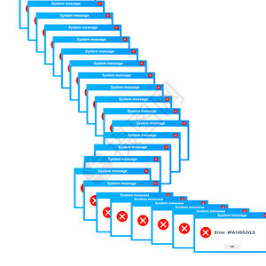 虚拟用户界面严重错误警告信息矢量存图解图片