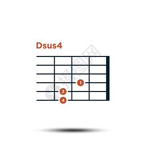 dsus4基本吉他和弦图图片素材