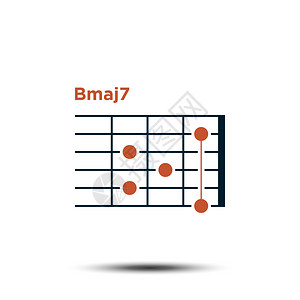 学生实践bmaj7基本吉他和弦图插画