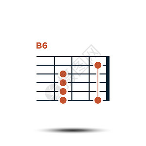 B6基本吉他和弦图 图片
