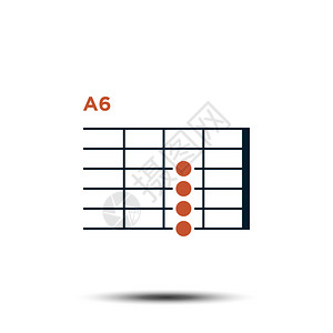 A6基本吉他和弦图 图片