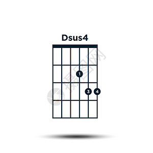 dsus4基本吉他和弦图图片素材