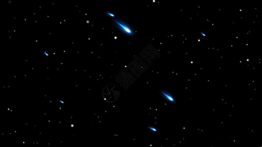 黑暗空间星系中闪亮空的夜光闪的动画多彩星光在插图中迅速下降LightGlow闪烁着背景Particlesstars图片