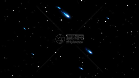 黑暗空间星系中闪亮空的夜光闪的动画多彩星光在插图中迅速下降LightGlow闪烁着背景Particlesstars图片