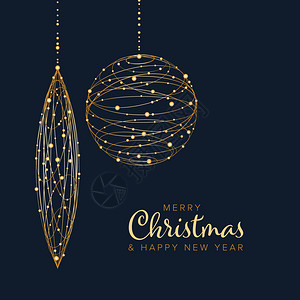 最起码的圣诞传单卡板带有抽象的圣诞节装饰品底暗的布勒金版图片