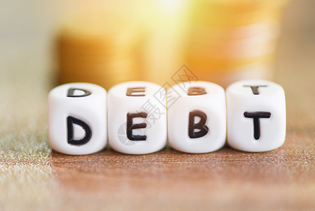 金融危机和风险商业管理贷款利息问题等免除债务合并概念的负债增加图片