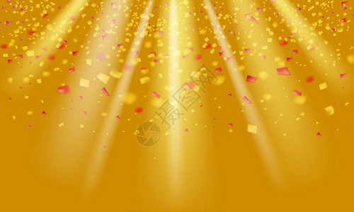 黄色假日矢量图形设计中的金光亮现实彩蛋白和锡子飞行金光亮现实的彩蛋和锡子飞行黄色假日矢量图形设计中的金光亮现实彩蛋和锡子飞行图片