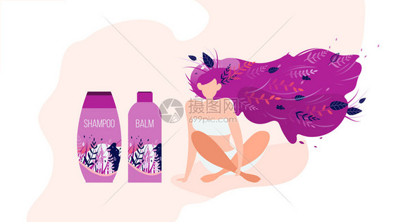 妇女化妆品产瓶装喷雾广告促销海报图片