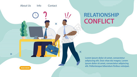 理解明亮的海报关系冲突书banner良好工作能力办公室guyexclaimsof
