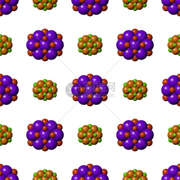 分子结构原Banner的医学背景Banner的抽象分子设计Blue红球无缝结构医学背景图片