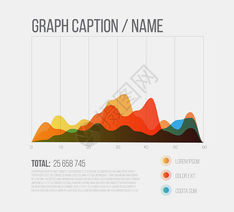 矢量平板设计Infigraphs统计多彩图形模板背景图片