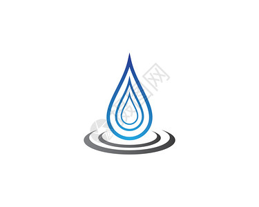 水滴标志水滴标识模板矢量图插设计背景
