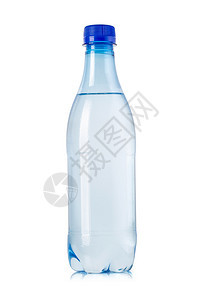 水瓶在白色上隔离有剪切路径凉爽的高清图片素材