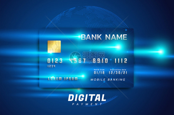 互联网银行概念在线支付信用卡交易数字技术转让付款图片